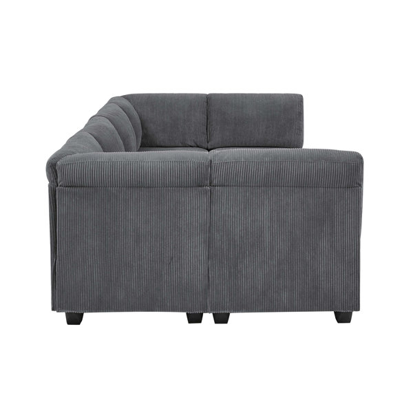 Latitude Run Piece Upholstered Sectional Reviews Wayfair